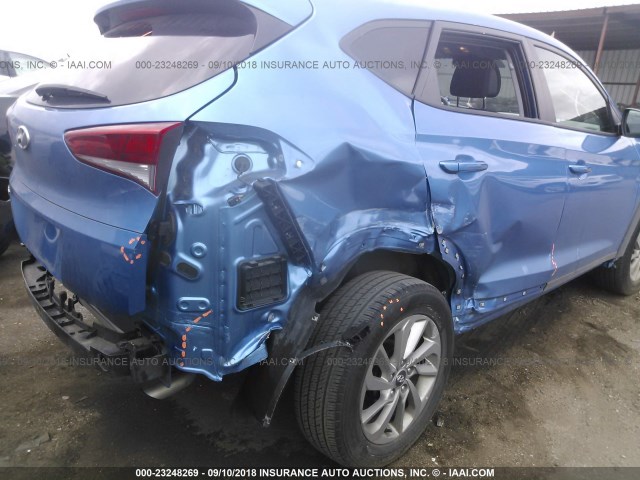 KM8J23A42HU487090 - 2017 HYUNDAI TUCSON SE BLUE photo 6