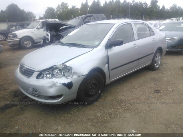 1NXBR32EX8Z042331 - 2008 TOYOTA COROLLA CE/LE/S SILVER photo 2