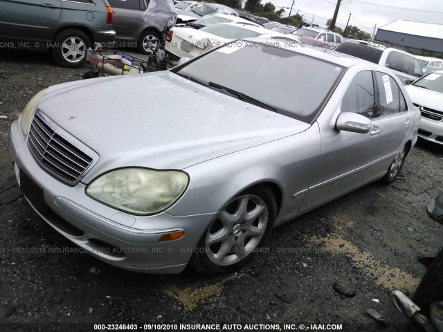 WDBNG84J95A450619 - 2005 MERCEDES-BENZ S 500 4MATIC SILVER photo 2