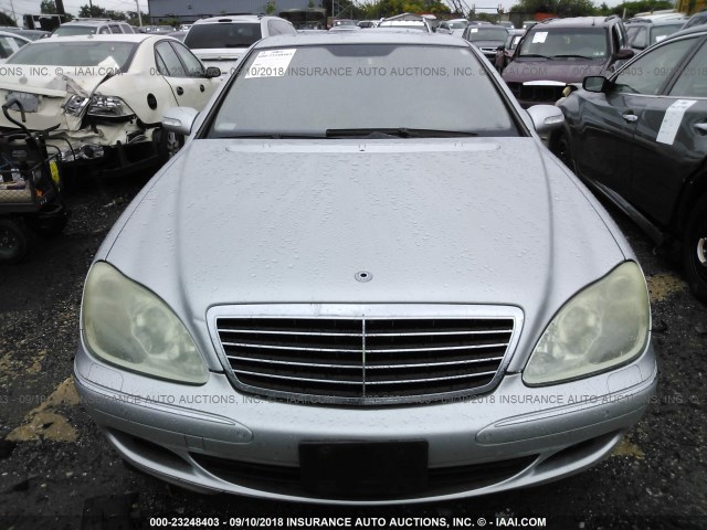 WDBNG84J95A450619 - 2005 MERCEDES-BENZ S 500 4MATIC SILVER photo 6