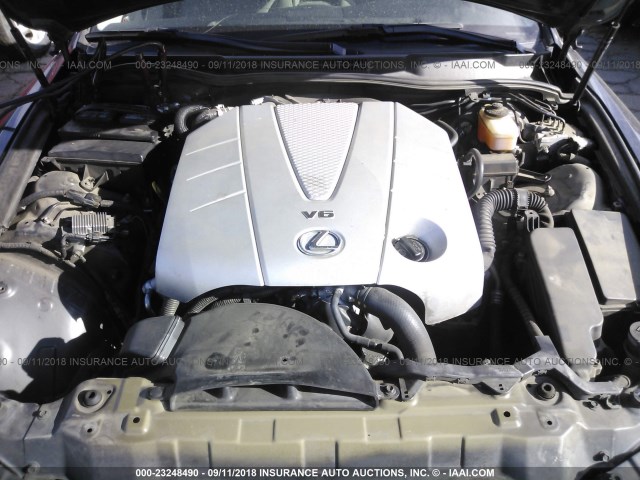 JTHBE262072009891 - 2007 LEXUS IS 350 GRAY photo 10