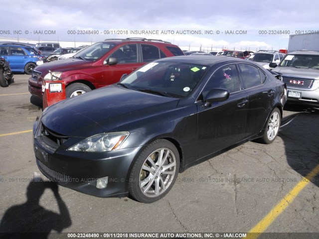 JTHBE262072009891 - 2007 LEXUS IS 350 GRAY photo 2