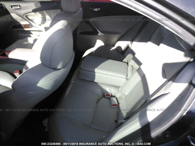 JTHBE262072009891 - 2007 LEXUS IS 350 GRAY photo 8