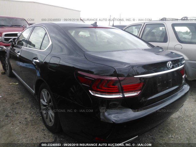 JTHCL5EF9D5019233 - 2013 LEXUS LS 460 BLACK photo 3