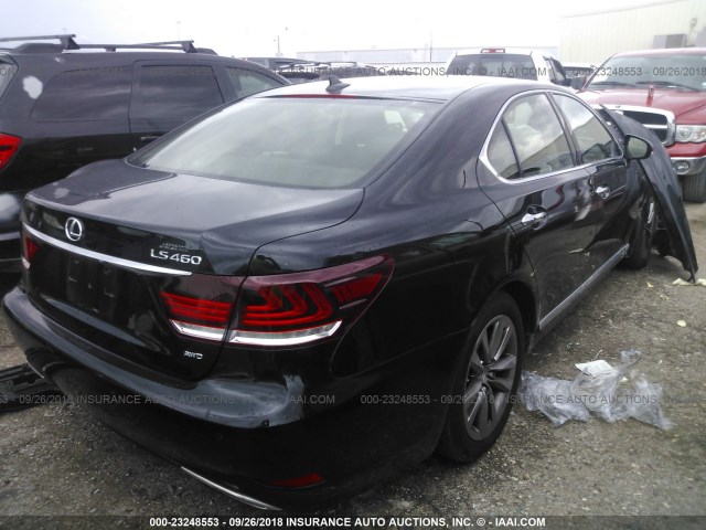 JTHCL5EF9D5019233 - 2013 LEXUS LS 460 BLACK photo 4