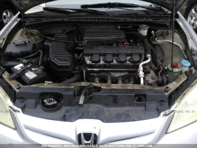 2HGES16364H622547 - 2004 HONDA CIVIC DX VP Gümüş foto 10