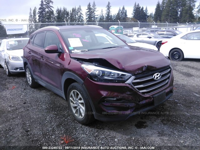 KM8J33A41GU210829 - 2016 HYUNDAI TUCSON LIMITED/SPORT AND ECO/SE RED photo 1