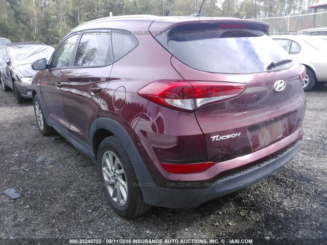 KM8J33A41GU210829 - 2016 HYUNDAI TUCSON LIMITED/SPORT AND ECO/SE RED photo 3