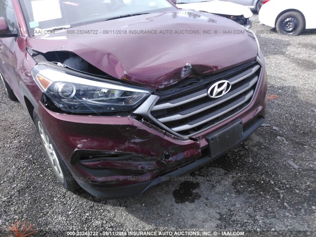 KM8J33A41GU210829 - 2016 HYUNDAI TUCSON LIMITED/SPORT AND ECO/SE RED photo 6