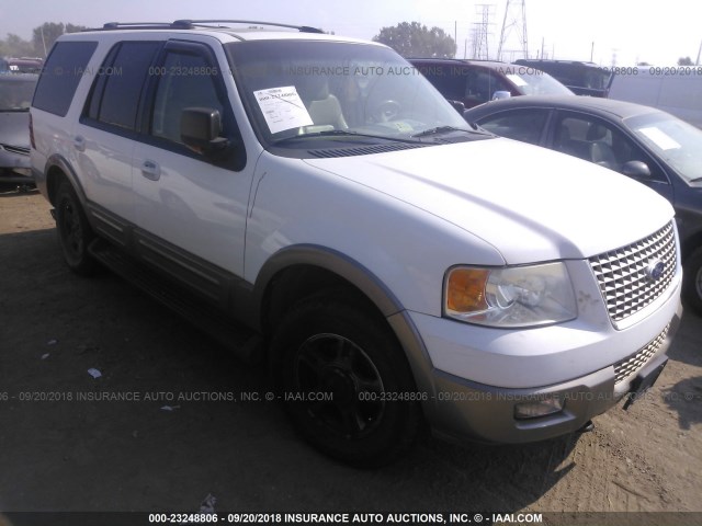 1FMFU18L33LB07772 - 2003 FORD EXPEDITION EDDIE BAUER WHITE photo 1