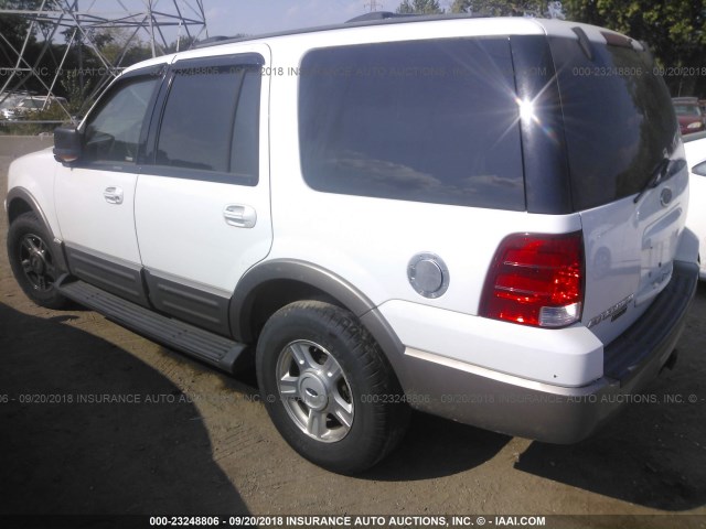 1FMFU18L33LB07772 - 2003 FORD EXPEDITION EDDIE BAUER WHITE photo 3