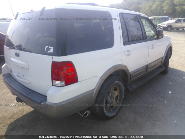 1FMFU18L33LB07772 - 2003 FORD EXPEDITION EDDIE BAUER WHITE photo 4