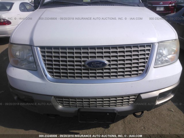 1FMFU18L33LB07772 - 2003 FORD EXPEDITION EDDIE BAUER WHITE photo 6