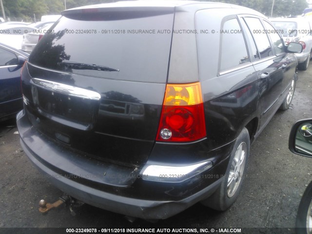 2A4GM68466R787333 - 2006 CHRYSLER PACIFICA TOURING BLACK photo 4