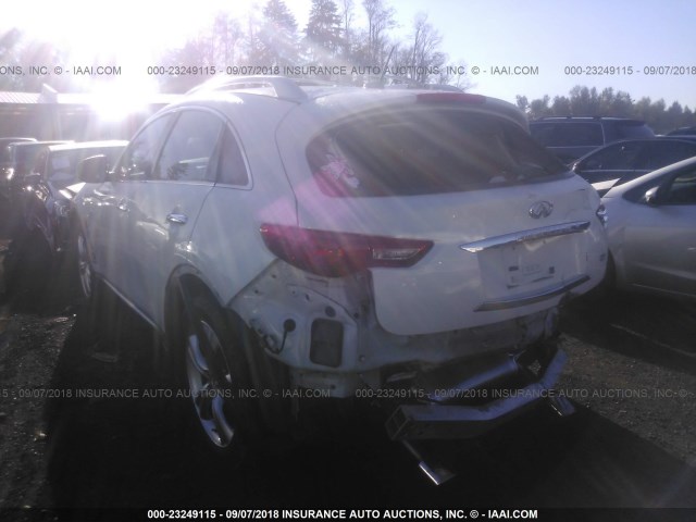 JN8AS1MU7BM111274 - 2011 INFINITI FX35 WHITE photo 3