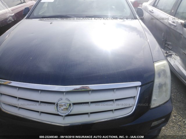 1G6DC67A750141944 - 2005 CADILLAC STS BLUE photo 6