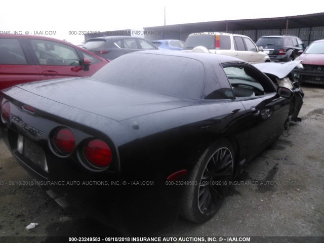 1G1YY12S545131734 - 2004 CHEVROLET CORVETTE Z06 BLACK photo 4