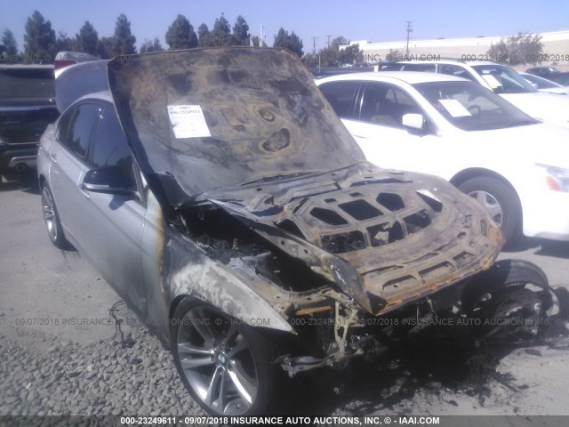 WBA3D5C58EKX97192 - 2014 BMW 328 D/XDRIVE ვერცხლისფერი ფოტო 1