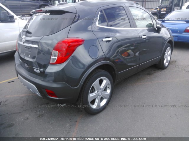 KL4CJESB3GB661925 - 2016 BUICK ENCORE GRAY photo 4