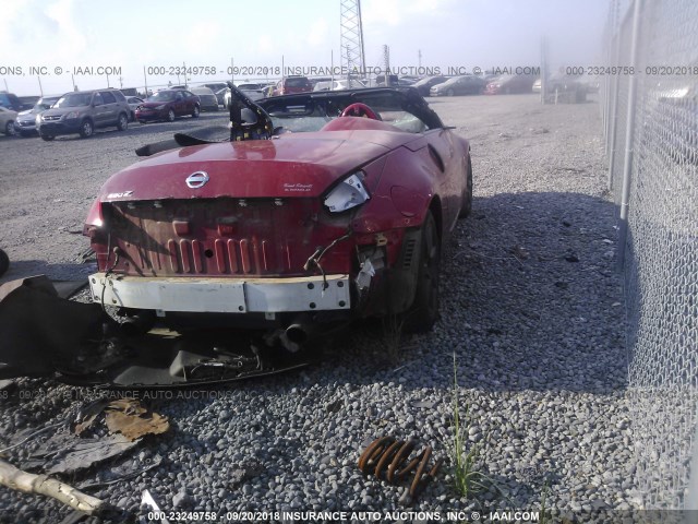 JN1AZ36A65M753630 - 2005 NISSAN 350Z ROADSTER RED photo 4