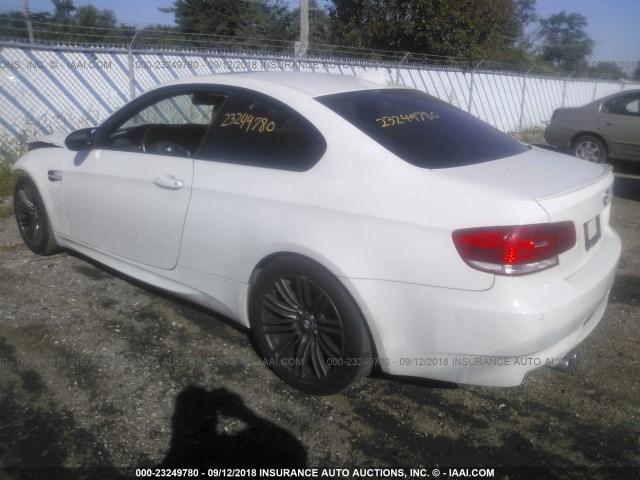 WBSWD93529P361933 - 2009 BMW M3 WHITE photo 3