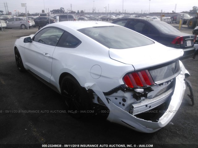 1FA6P8TH4H5306712 - 2017 FORD MUSTANG WHITE photo 3