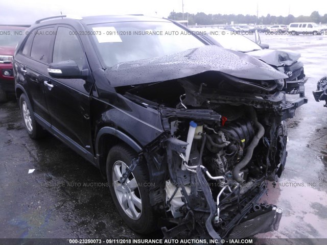 5XYKT4A68DG329233 - 2013 KIA SORENTO LX BLACK photo 1