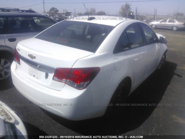 1G1PA5SG1F7278482 - 2015 CHEVROLET CRUZE LS WHITE photo 4