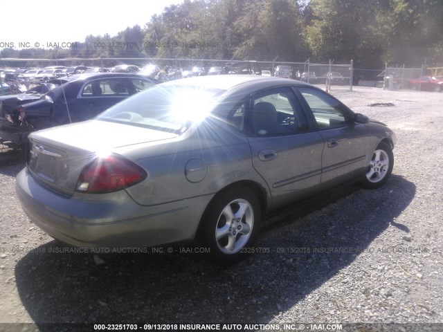 1FAFP55U31A169963 - 2001 FORD TAURUS SES Champagne photo 4