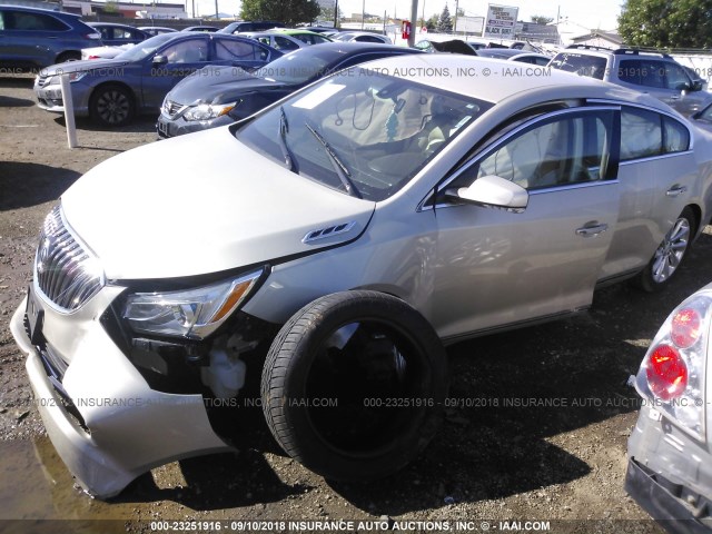 1G4GB5G38EF102880 - 2014 BUICK LACROSSE TAN photo 2