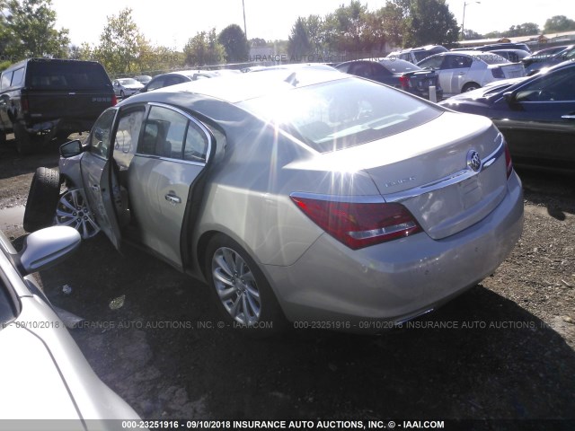 1G4GB5G38EF102880 - 2014 BUICK LACROSSE TAN photo 3