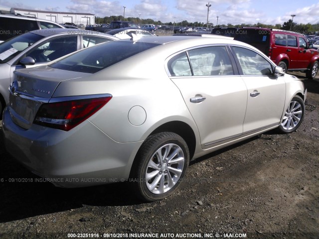 1G4GB5G38EF102880 - 2014 BUICK LACROSSE TAN photo 4