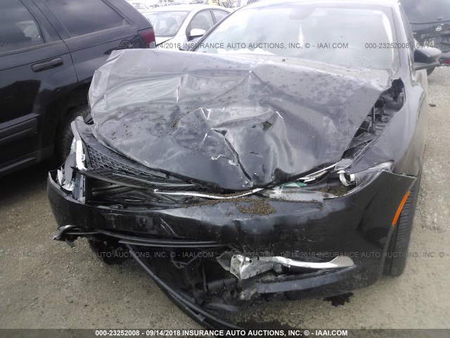 1C3CCCAB0FN751993 - 2015 CHRYSLER 200 LIMITED BLACK photo 6