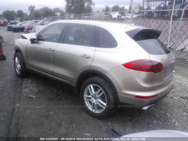 WP1AF2A29FLA43210 - 2015 PORSCHE CAYENNE BEIGE photo 3