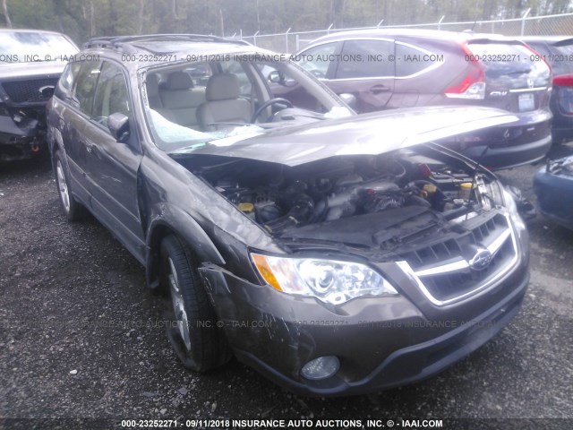 4S4BP62C487306311 - 2008 SUBARU OUTBACK 2.5I LIMITED BROWN photo 1
