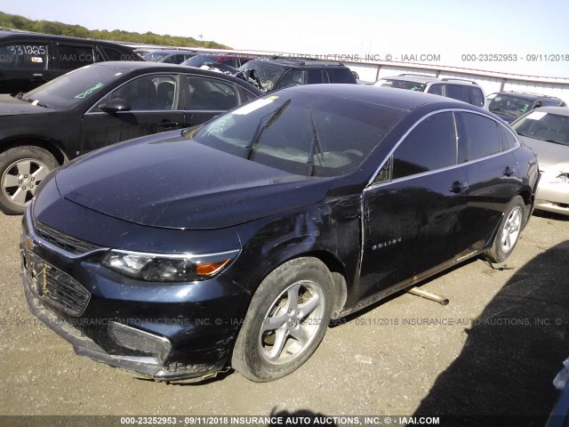1G1ZB5ST3HF224385 - 2017 CHEVROLET MALIBU LS 蓝色 照片 2