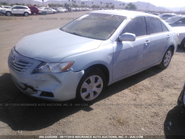 4T1BE46K27U714673 - 2007 TOYOTA CAMRY NEW GENERAT CE/LE/XLE/SE Light Blue photo 2