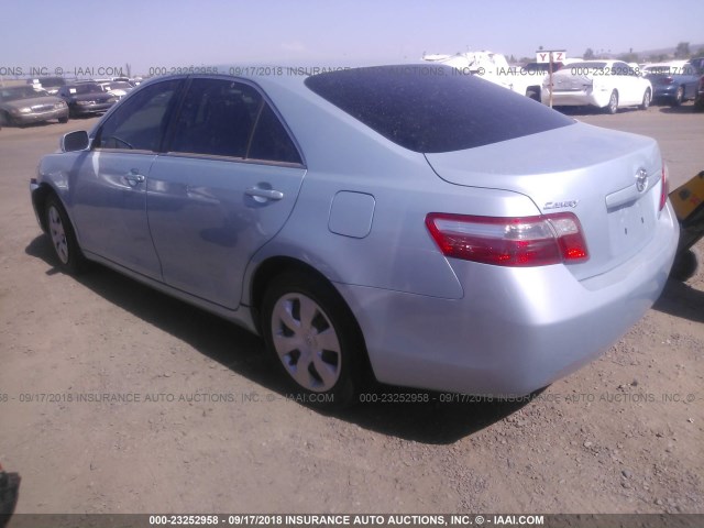 4T1BE46K27U714673 - 2007 TOYOTA CAMRY NEW GENERAT CE/LE/XLE/SE Light Blue photo 3