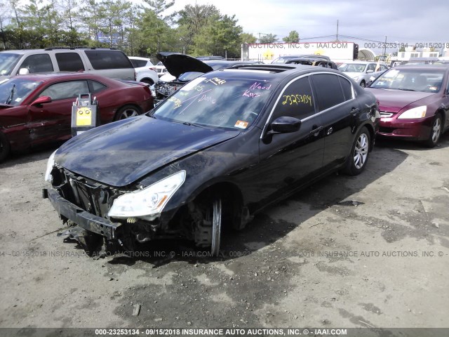 JNKCV61F39M350974 - 2009 INFINITI G37 BLACK photo 2