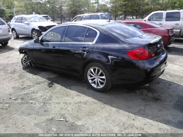 JNKCV61F39M350974 - 2009 INFINITI G37 BLACK photo 3