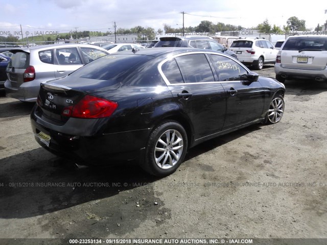 JNKCV61F39M350974 - 2009 INFINITI G37 BLACK photo 4