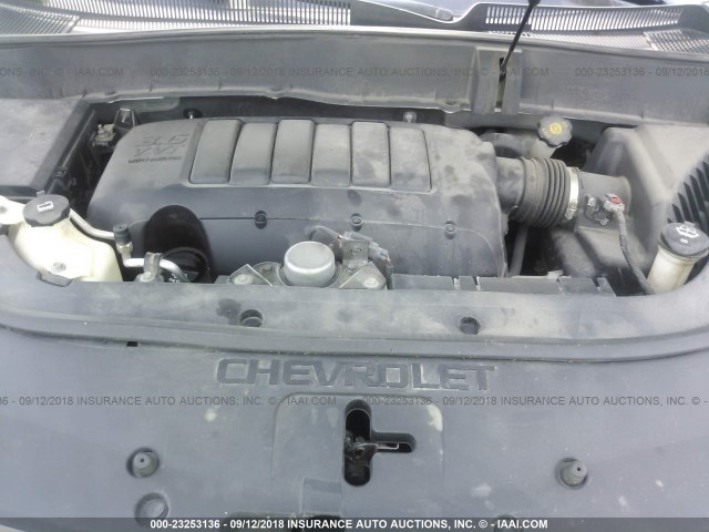 1GNKVLED3CJ106729 - 2012 CHEVROLET TRAVERSE LTZ SILVER photo 10