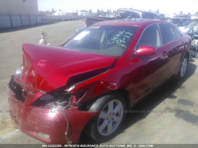 4T1BK46K59U077273 - 2009 TOYOTA CAMRY SE/LE/XLE RED photo 2