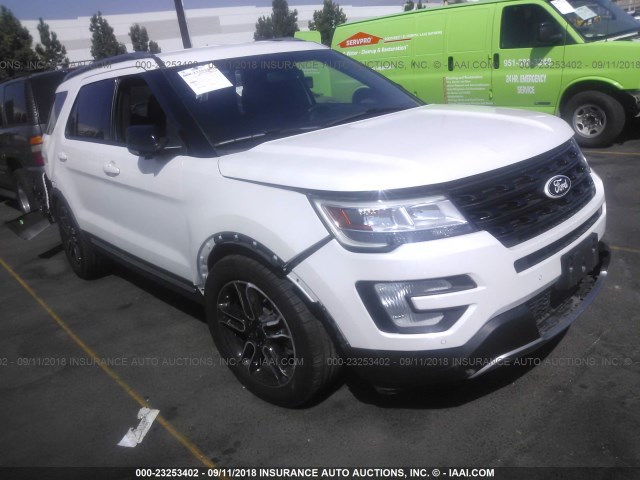 1FM5K7D85GGB95583 - 2016 FORD EXPLORER XLT WHITE photo 1