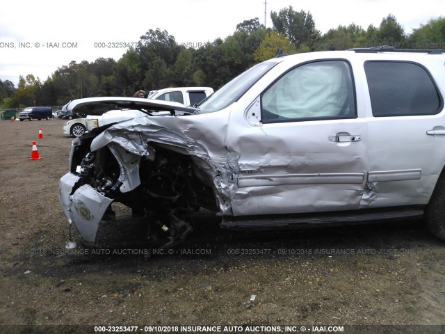 1GNSKBE07DR349978 - 2013 CHEVROLET TAHOE K1500 LT SILVER photo 6