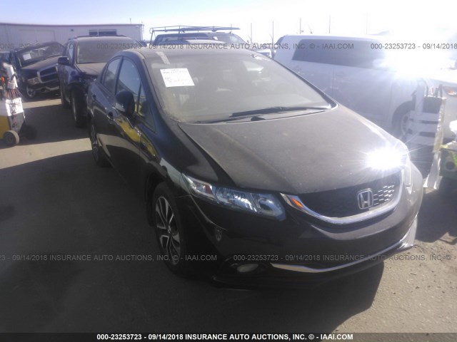 19XFB2F93DE207453 - 2013 HONDA CIVIC EXL 黑色 照片 1