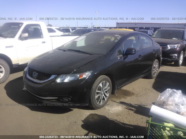 19XFB2F93DE207453 - 2013 HONDA CIVIC EXL 黑色 照片 2