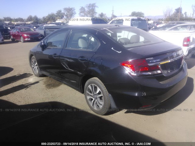 19XFB2F93DE207453 - 2013 HONDA CIVIC EXL 黑色 照片 3