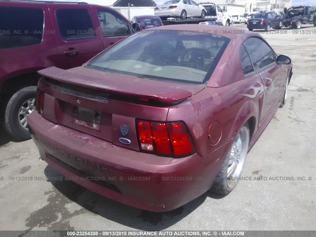 1FAFP40433F308609 - 2003 FORD MUSTANG RED photo 4