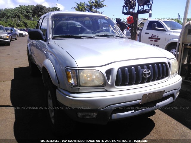 5TEHN72N42Z014265 - 2002 TOYOTA TACOMA DOUBLE CAB 银色 照片 1